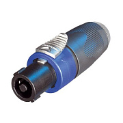 Neutrik NA4LJX адаптер-переходник, 4-контактный Speakon «мама» NL4FC  1/4" TS гнездо (Jack 6.35мм «моно джек»)